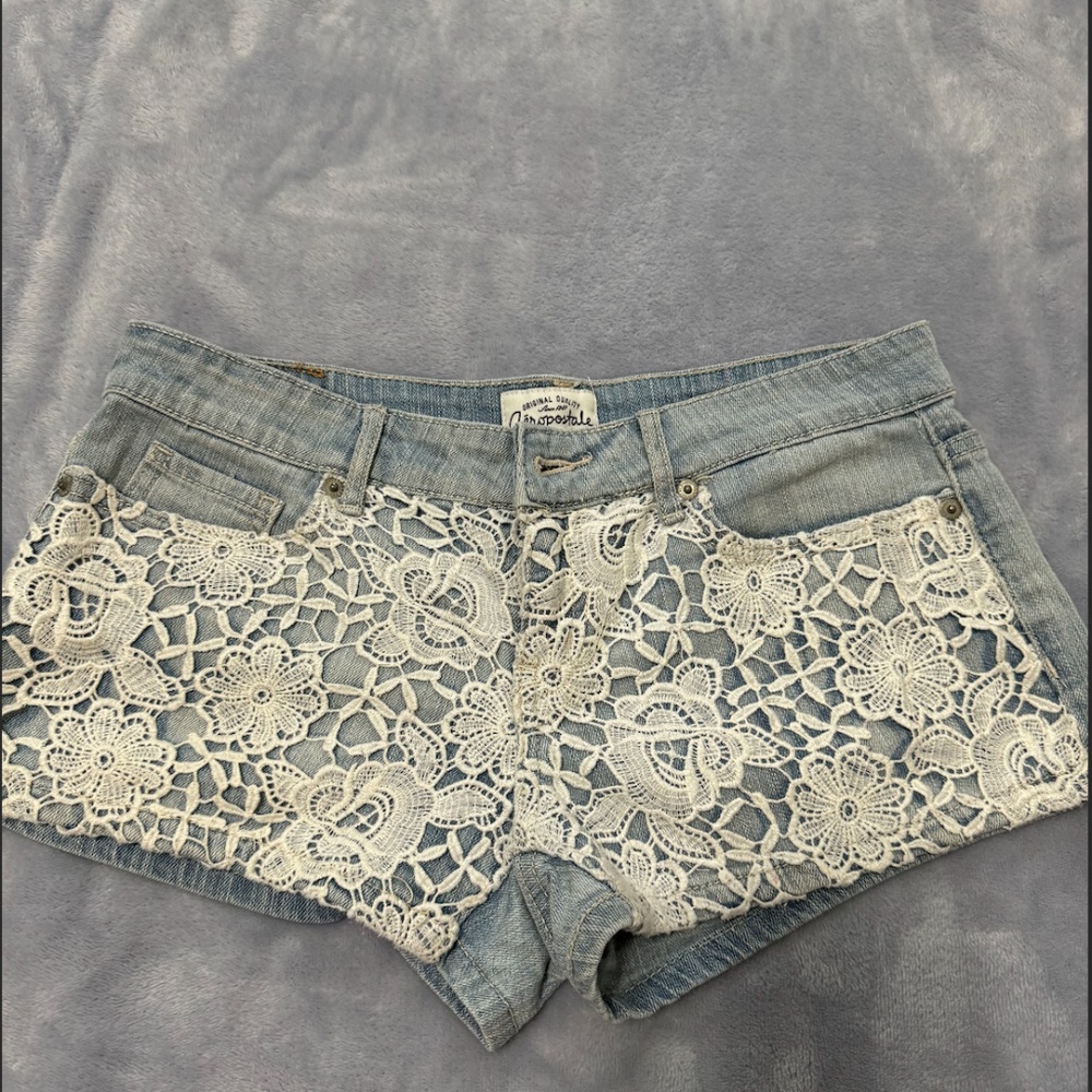Y2K Preppy Cowgirl lace Aeropostale short shorts